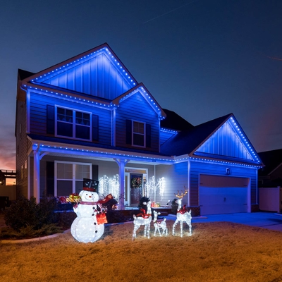 House with outdoor lighting Photo